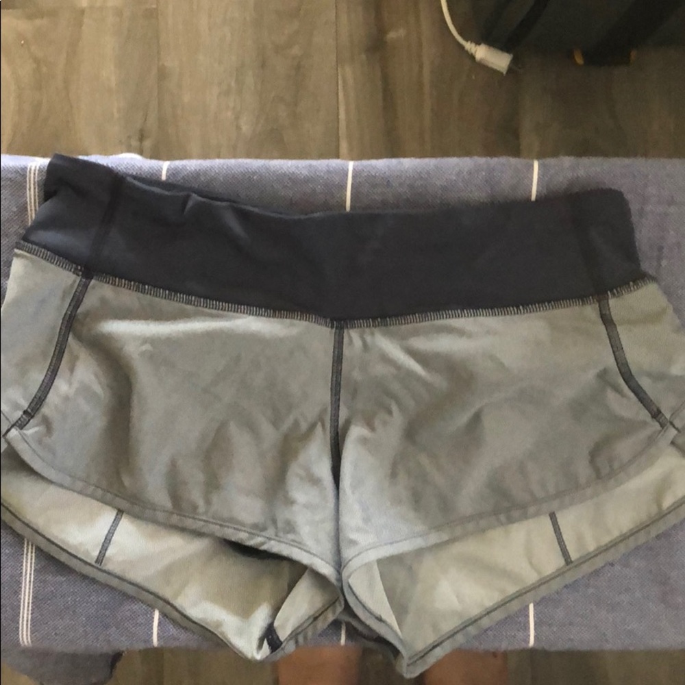 LULULEMON Size 4 Blue Running Shorts